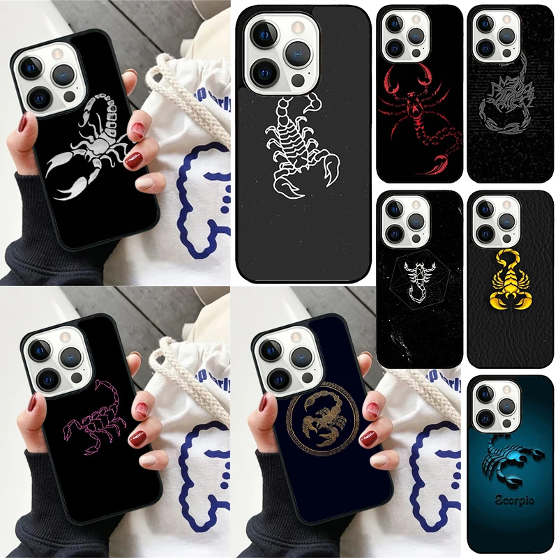 Scorpion Scorpio Cover For iPhone 16 13 14 15 Pro Max 12 Mini 11 15 Pro Max 6 7 8 Plus Max SE 2020 Phone Case