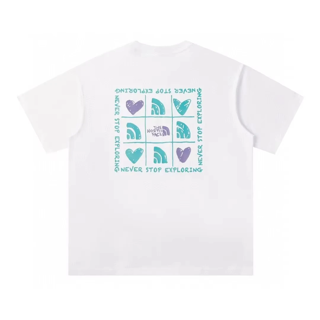 

Motorcycle 2025 Global Fashion Breathable Printed Top Men's and Women's T-Shirts Bottom Shirts Loose and Heavy Cotton 2YK