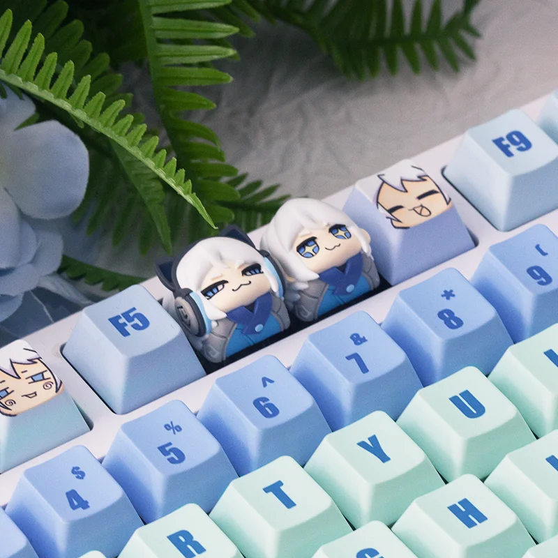 Jett Keycap Fearless Contract Creative Resin Material PBT Material Five Sided Heat Sublimation 139 Keys Single Keycap ESC Cherry