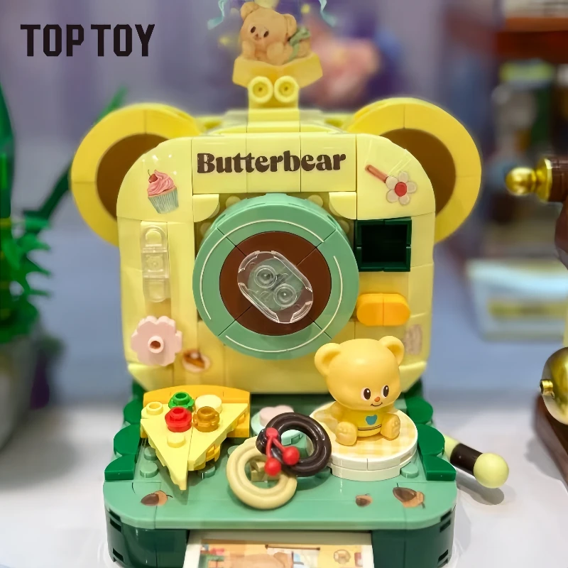 TOPTOY ビルディングブロックバタービアティピューライターポラロイド組立モデル電子ペットシリーズ装飾品子供のおもちゃギフト