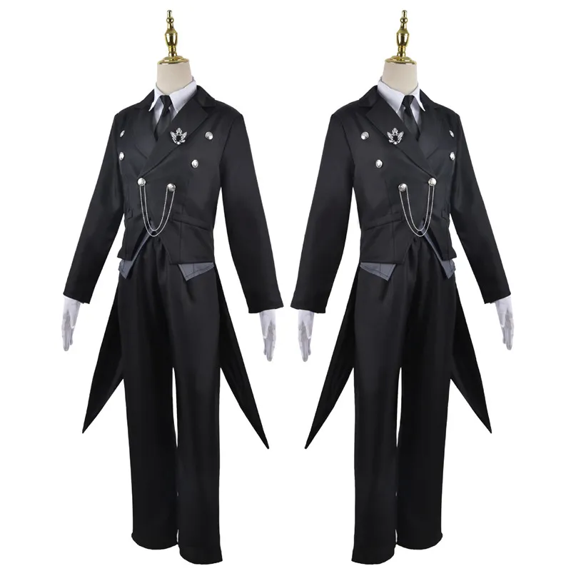 Black Butler Sebastian Michaelis Cosplay Sebas Costume Japanese Anime Carnival Party Uniform Swallowtail image 5