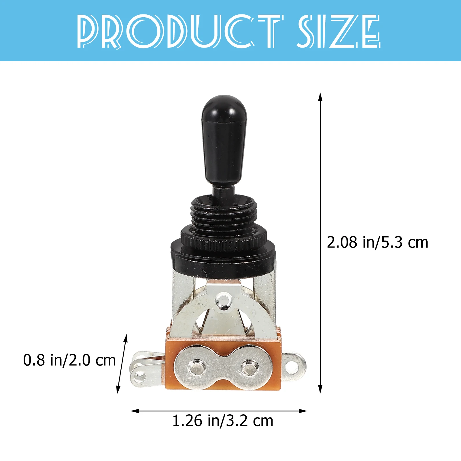 

The Switch Electric Guitar Gear Toggle Replacement Shake Your Head Parts Accessory Black for