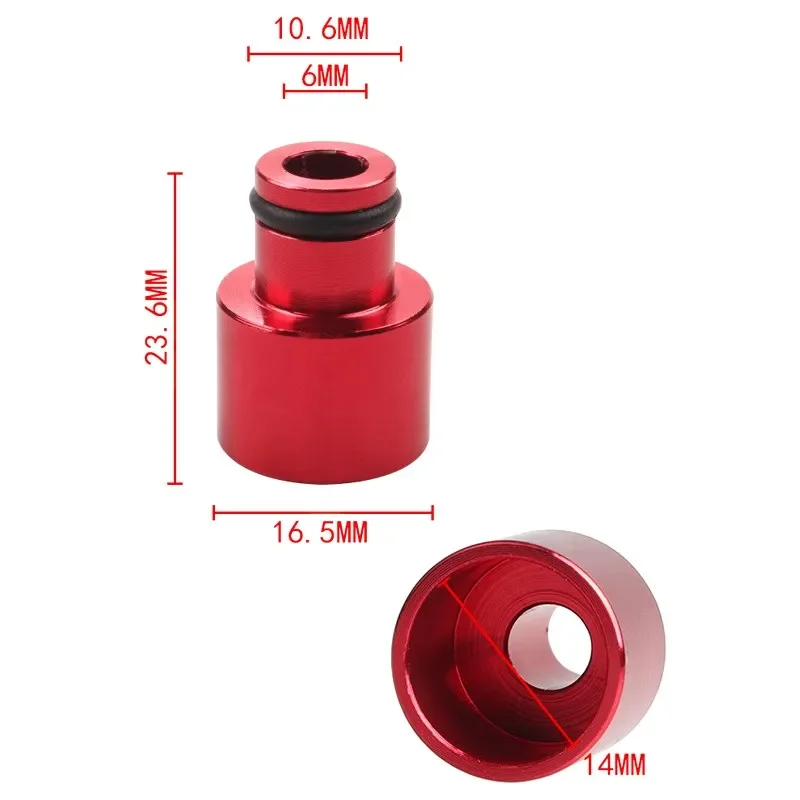 4pcs Racing Fuel Injector Top Hats Adapters for Honda Civic and Acura RDX Injectors to B16 B18 D16Z D16Y Engines FP-1047