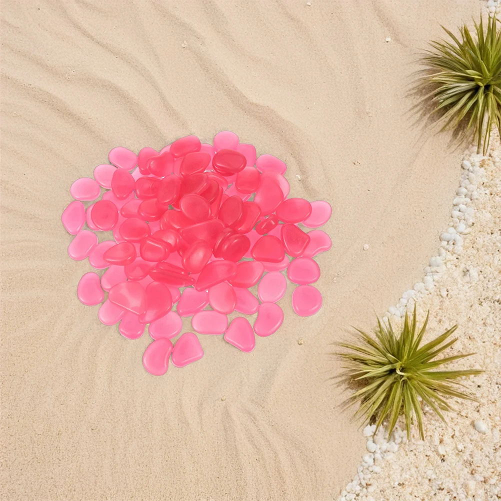 

300Pcs Glowing Pebbles for Fish Tank Garden Walkway Yard Path Patio Luminous Stones Decorative Outdoor Aquarium Rocks