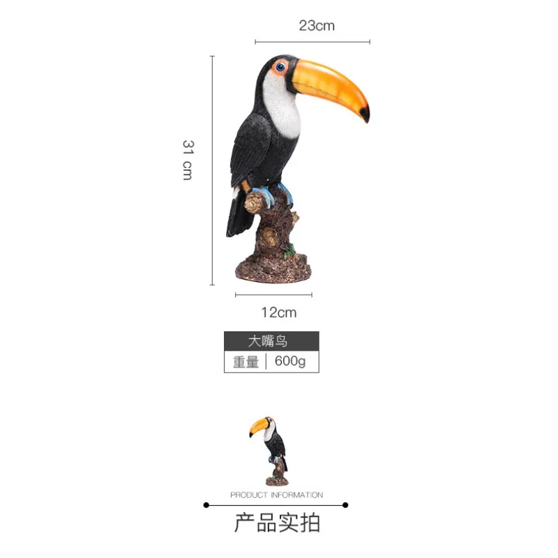 1pc Wall Mounted Parrot Statue, Simulation Outdoor Garden Resin Crafts,Landscaping DIY Garden Sculptures, Yard Lawn Home Decor