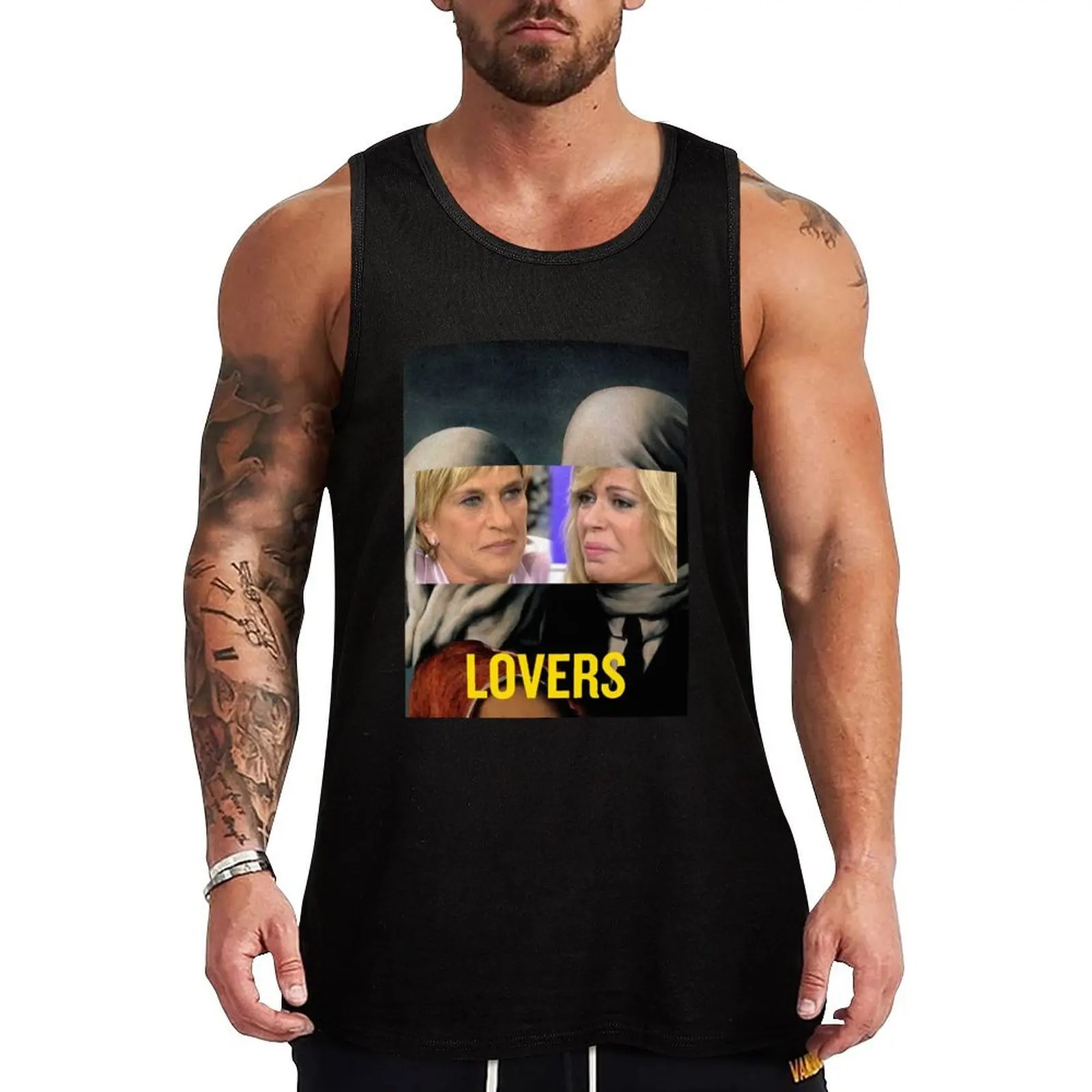 CHELO GARCIA CORTE, BARBARA REY Y LA NOCHE DEL AMOR como LOS AMANTES Camiseta sin mangas de corte clásico para uso diario