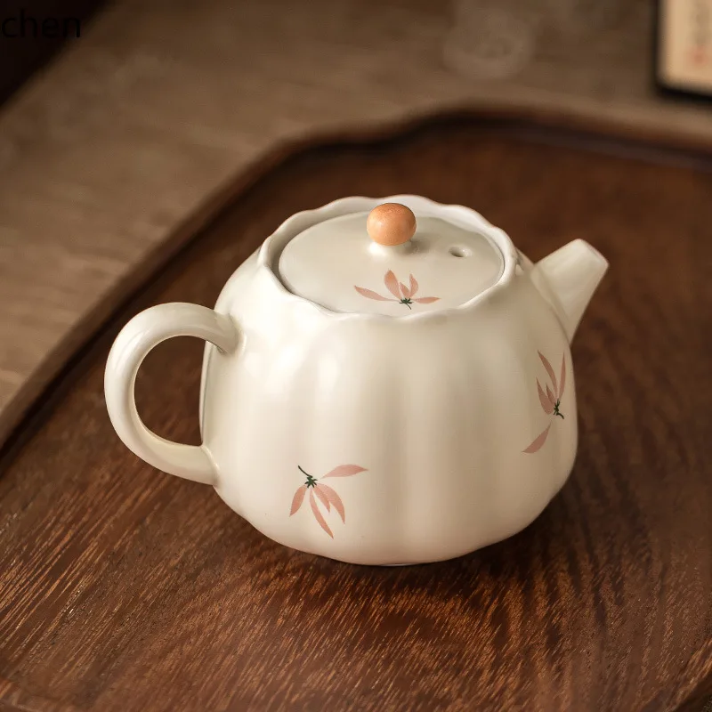 Zml tea making for home teapot large capacity chinoiserie ceramic tea set kung fu tea hand grab single pot
