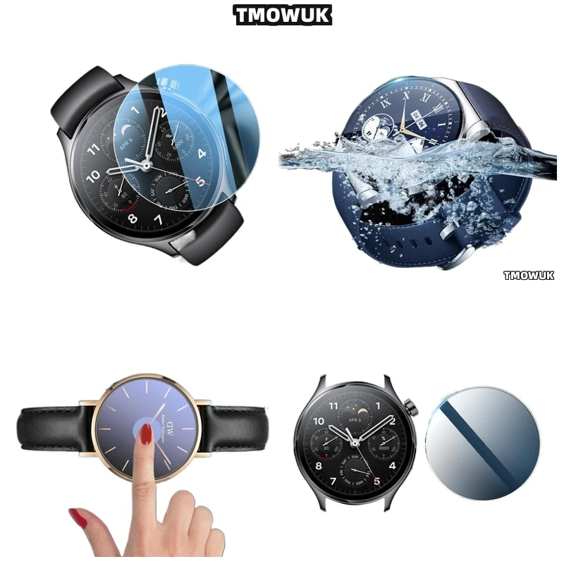 

For Xiaomi Watch S1 S3 Pro S4 Sport No-Residue Tempered Glass Screen Protector HD Scratch-Resistant Anti-Glare