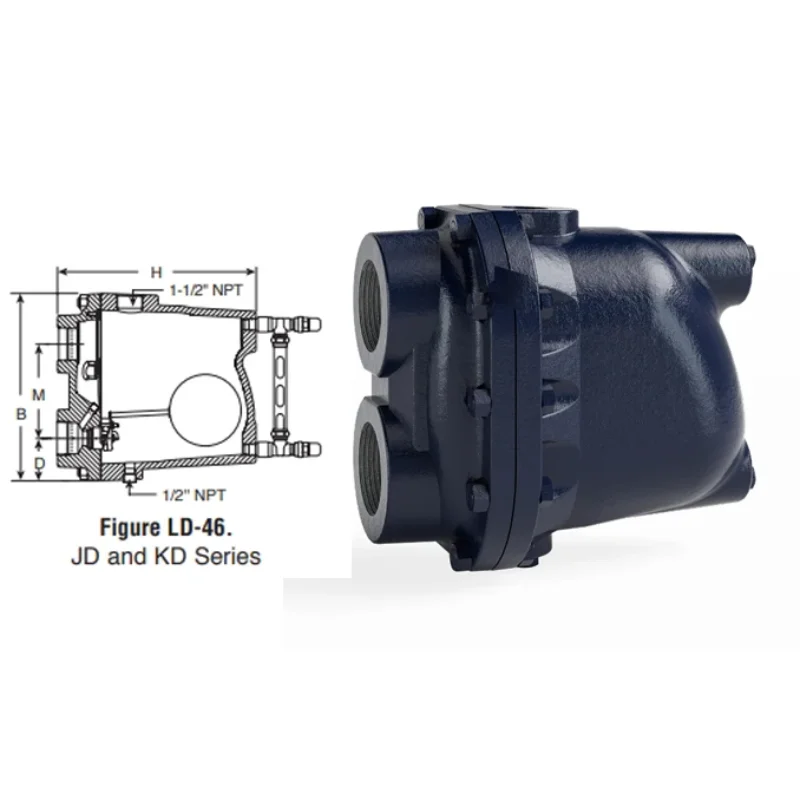 L And M Series Floating Ball Thermostatic Steam Traps For Water Manual Ball Valves For General Application