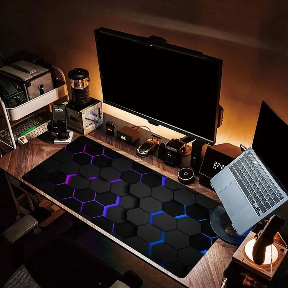 Honeycomb shaped pattern mouse pad rubber anti slip computer deskpad notebook keyboard PC accessories thickened expansion pads