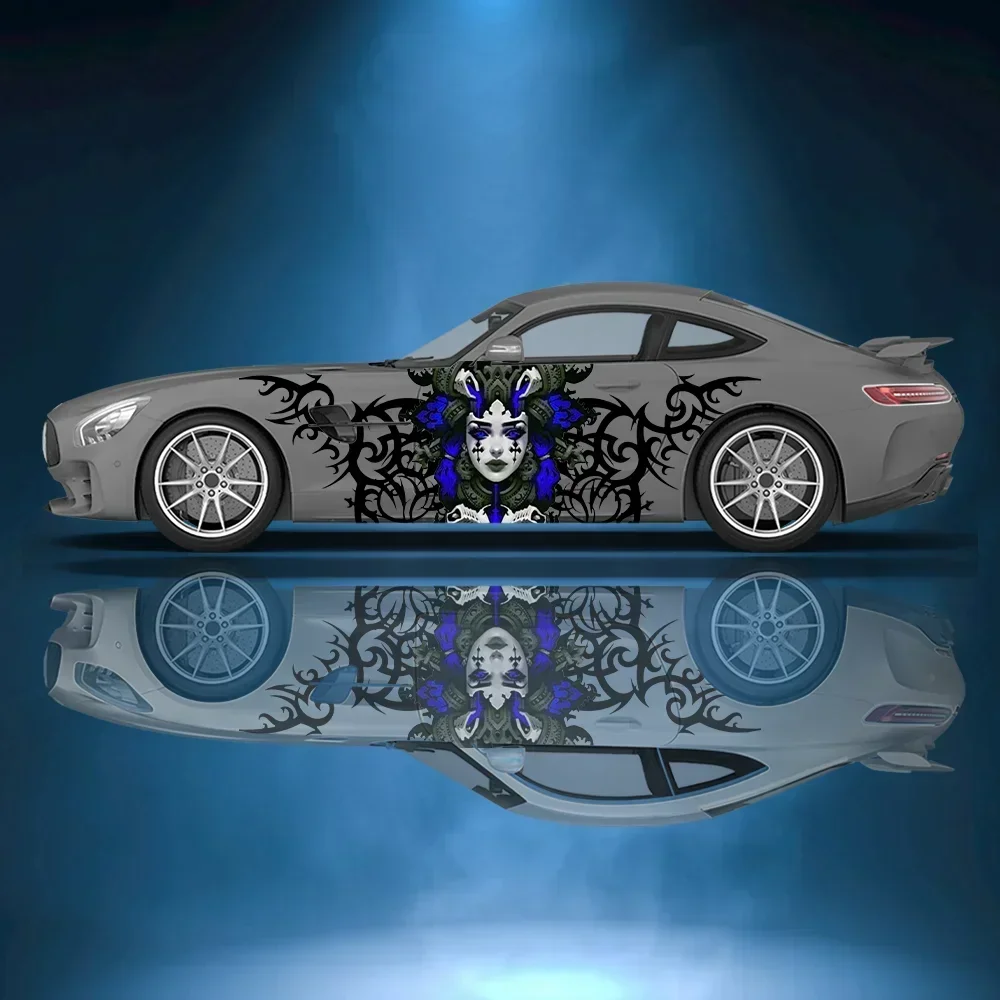 

Виниловая наклейка «Ведьма, змея, странный тотем», автомобильная виниловая наклейка, самоклеящаяся наклейка из ПВХ, подходит для грузовиков, внедорожников, декора, автоаксессуары, подарок