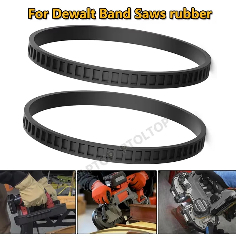 

NEW 650721-00 Bandsaw Tires Belt For Dewalt Band Saw Rubber Tires Belt 514002079 A02807 DCS374 DWM120 Rubber Black Easy To Use