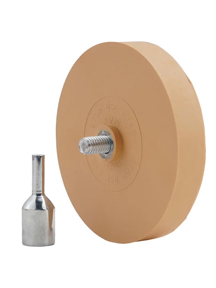 88mm Rubber Eraser Caramel Grinding Wheel Pad Adapter Kit Eraser Wheel Decal Eraser Wheel Pin Stripe Removal Tools