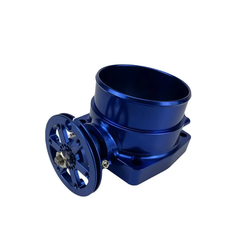 CNC Custom Q45 Throttle Body for Racing Cars Aluminum Stainless Steel Billet Machining Hypertune Performance 90mm Throttle stock