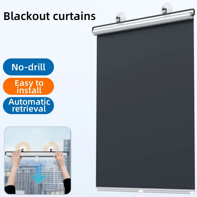 PVC Waterproof And Oil Resistant Double-sided Sunshade With Suction Cup Suction No Need To Drill Holes For Window Sunshade