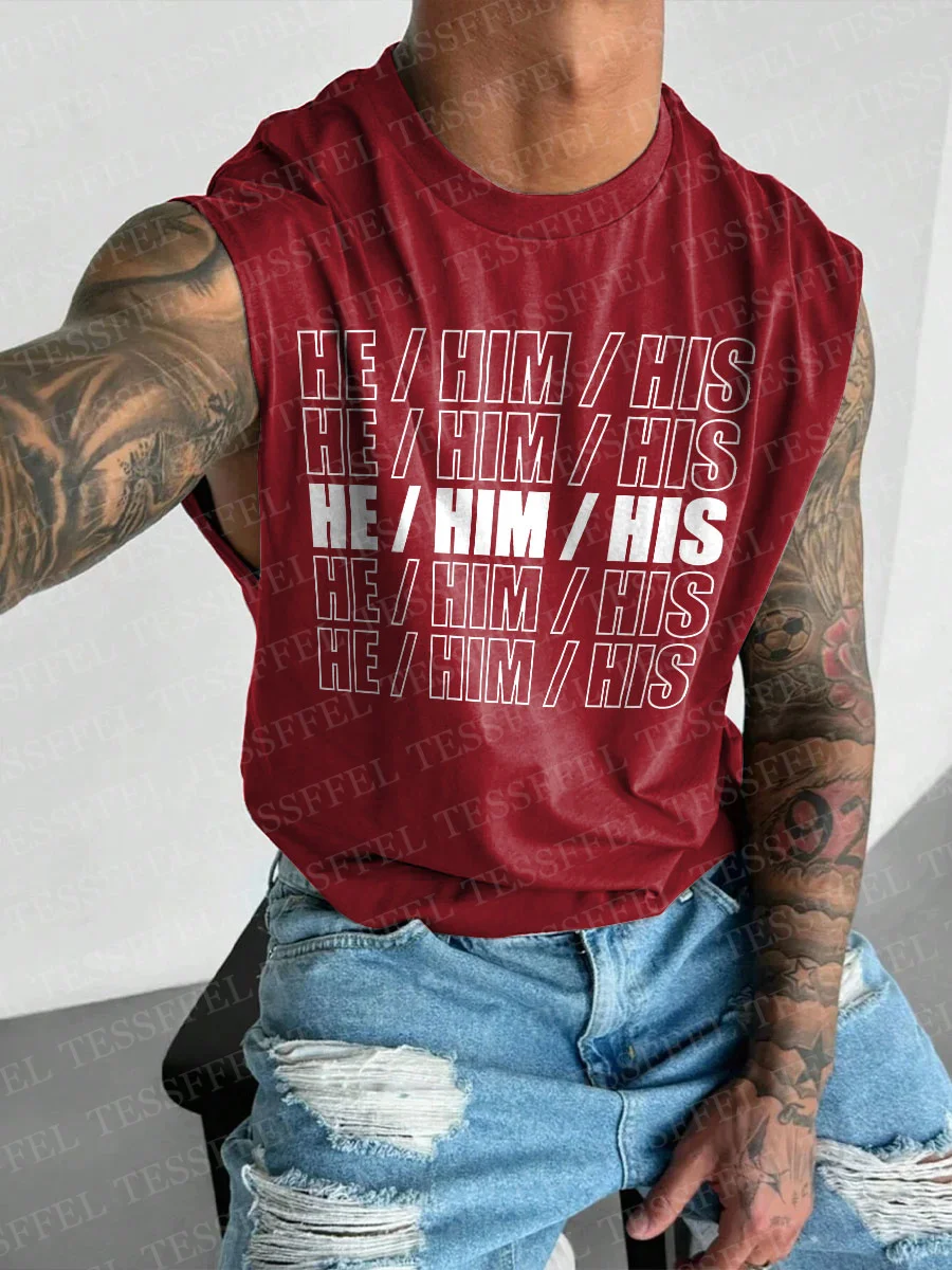 

NewFashion LGBT Graffiti Gay Men's Wide Shoulder Vest Tattoo Retro Vintage 3DPrint Summer Harajuku Casual Sleeveless Tank Top X3