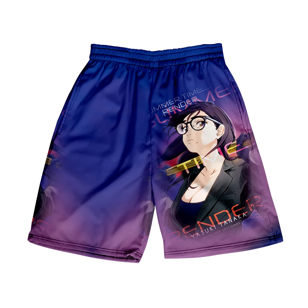 Zomer Time Rendering Summertime Maken Merch Print Zomer Vrouwen/Mannen Elastische Taille Streetwear Shorts Kawaii Strand Shorts Broek