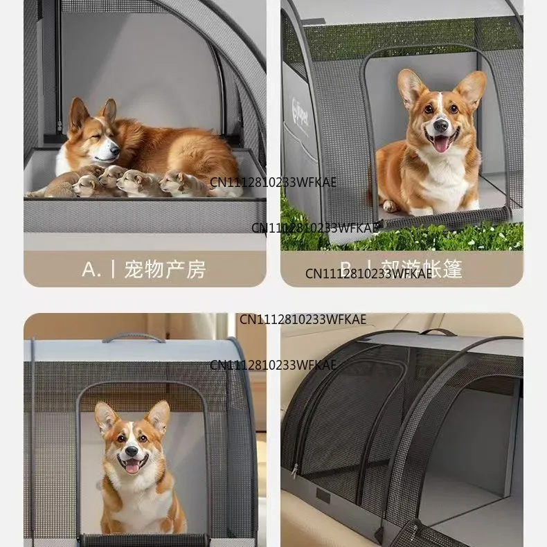 Pet products Car kennel Universal security in all seasons Long-distance going Portable dog cage