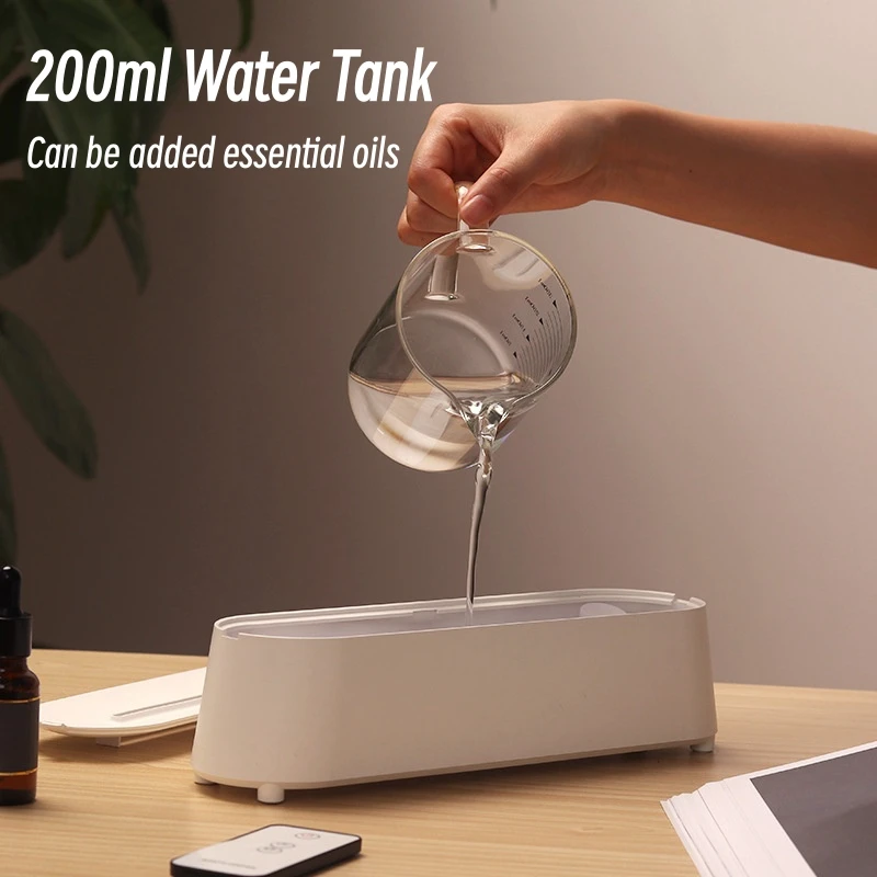 Vuur Vlam Aroma Diffuser Luchtbevochtiger Afstandsbediening Usb Ultrasone Aromatherapie Etherische Olie Diffuser Mist Maker Fogger