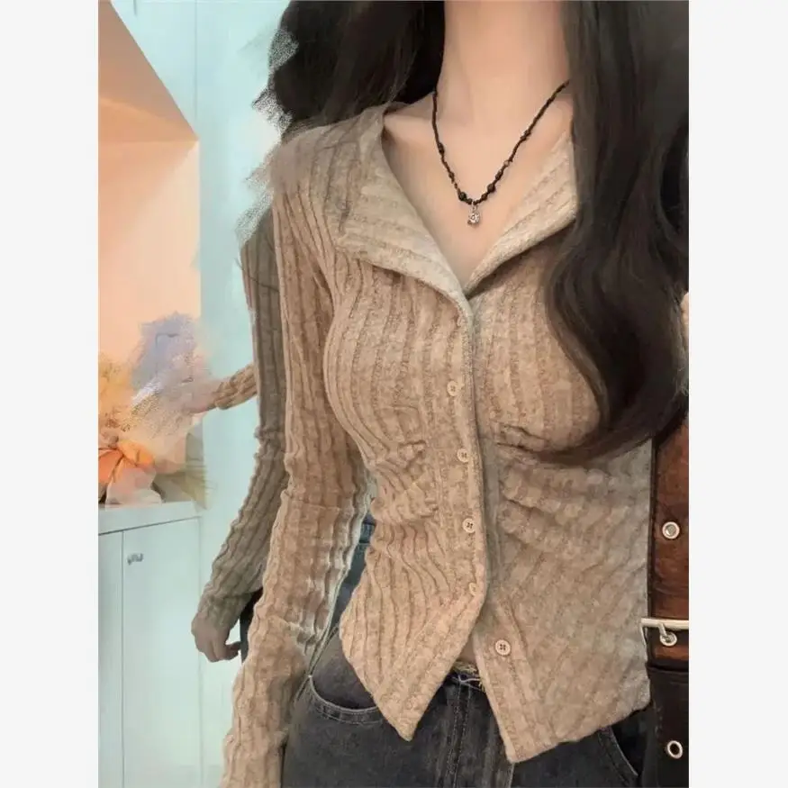 

Slim Fit Long Sve T-irt irt BM Sle Outerwear oulder Appropriate Pure Desire American Tight Early Autumn Thin