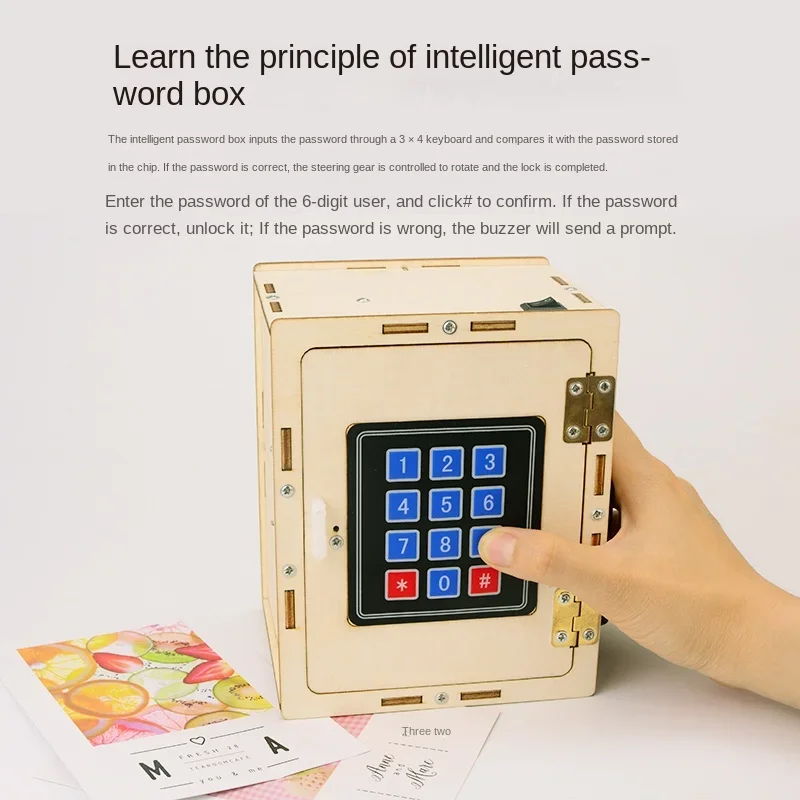 Intelligent Password Suitcase Primary School Students Difficult Handmade Works Materials