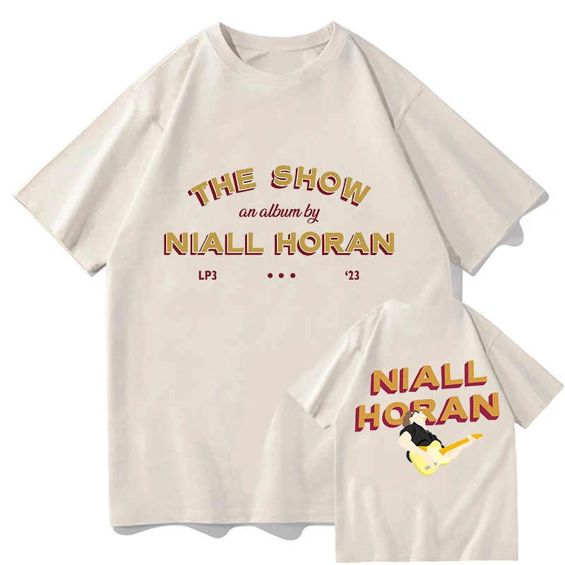 

2023 Niall Horan T-shirts MEN Aesthetic Tshirts 100% Cotton Tees Sense of Design Double Side Sweatshirt Four Seasons Summer Tops