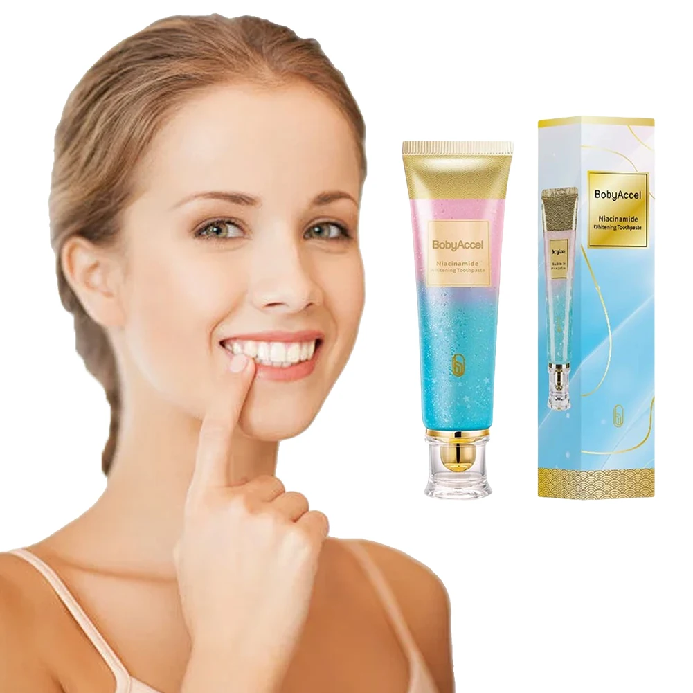 100G Fluoride Free Toothpaste with Natural Gentle Care Niacinamide Toothpaste Remove Tooth Stains for Healthier and Whiter Teeth