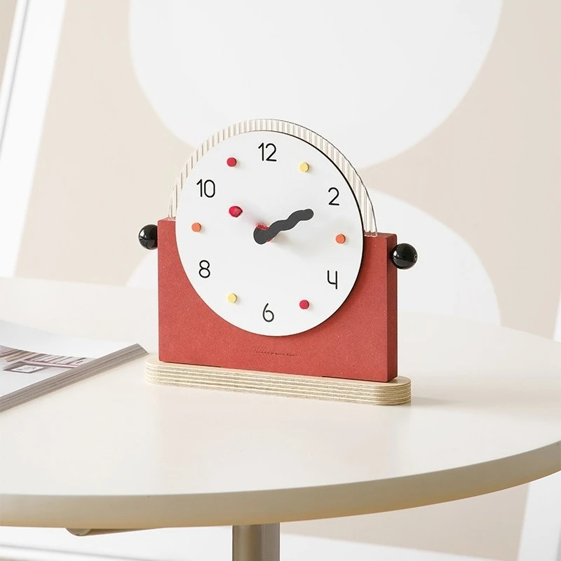 

Modern simple desk clock home desktop living room desktop ornament home entrance creative decoration