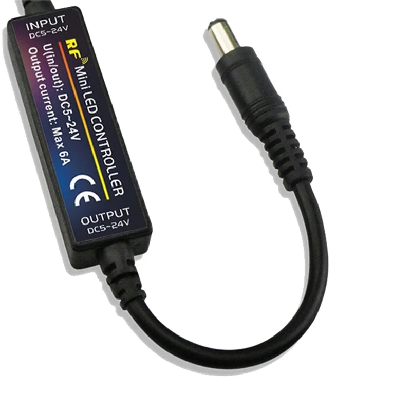 ABUP-2X RF Remote Controller LED Dimmer DC5V-24V Brightness Adjustment 14-Key Dimmable Connector Switch For LED Strip Light