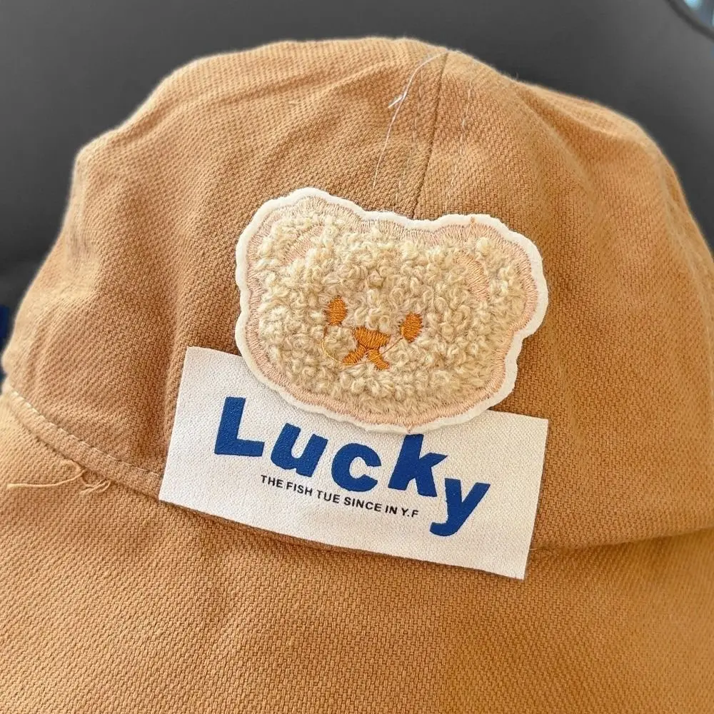 جديد الأشعة فوق البنفسجية حماية الأطفال قبعة الشمس الدب نمط كبير حافة دلو قبعة قابل للتعديل رقيقة نمط قبعات الشاطئ