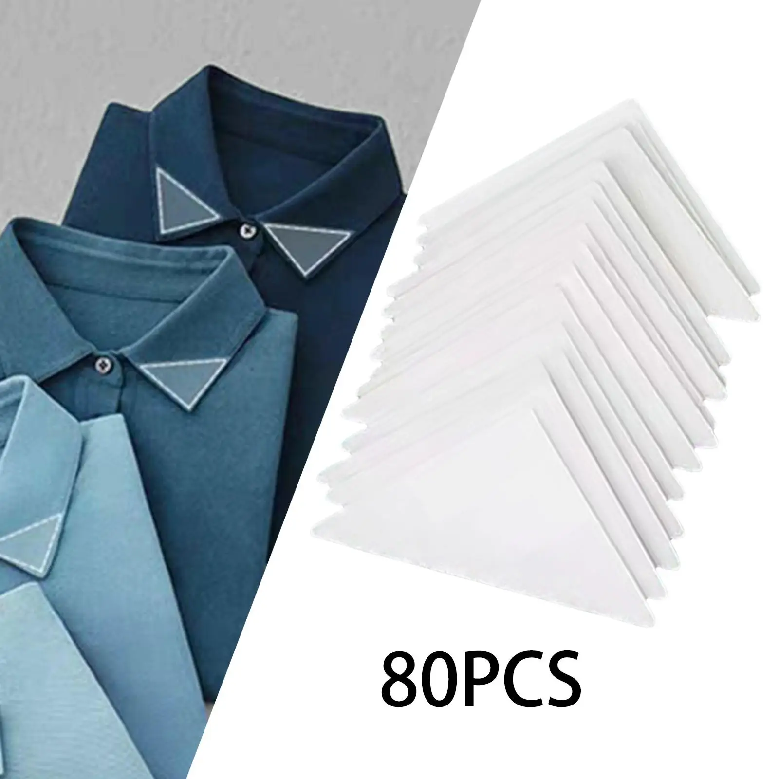 Neck Stays Suit Accessories Universal Triangular, PVC, Neck Support Stickers Edge Shapers for Men Dress, Collared Shirts