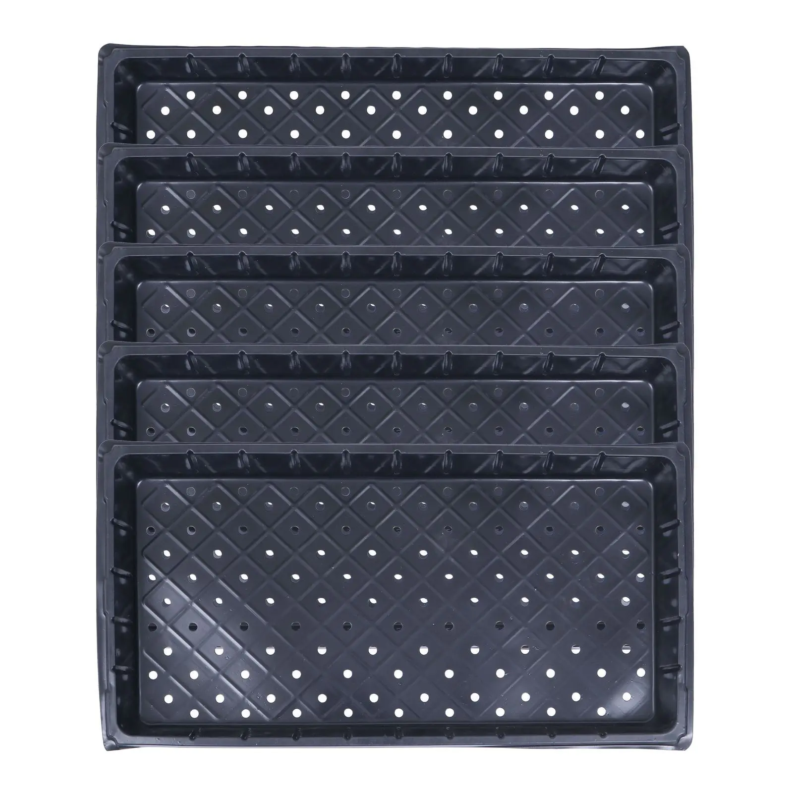 

5pcs Germination Tray Reusable Plastic Vegetable Growing Starter Garden Seedling Tray For Sprouting Mung Bean Peanut Black Bean