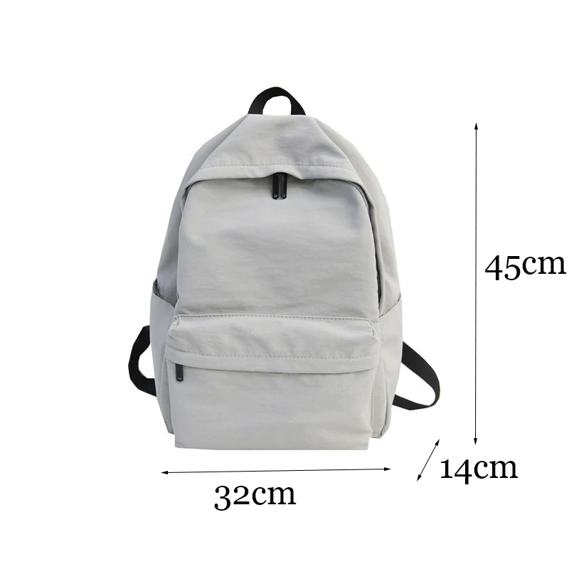 Personalized Embroidery Solid Color Backpack Multifunction Storage Bag Custom Your Name Fashion Backpack for Student Men