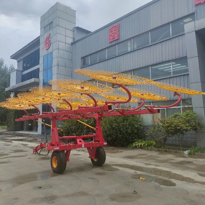Customized Tractor Driven Hay Rake Side Delivery Grass Rake Agricultural Farm Equipment