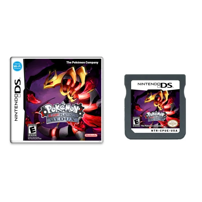 New Arrival Nds Game Cartridge Video Game Card Pokemon Series Pokemon Bloody Platinum Redux With Box English Version Toys Gift