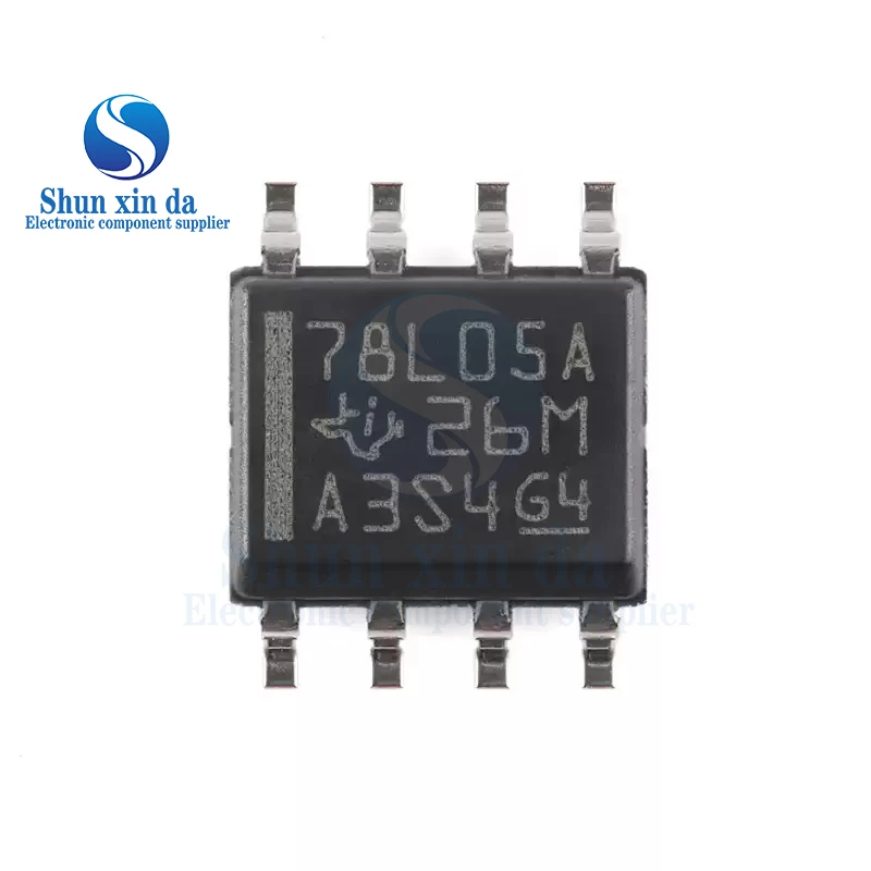 10PCS UA78L05ACDR SOP-8 78L05 78L05A 8L05A L78L05ACD13TR MC78L05ABDR2G 0.1A 5V SMD Chip 100mA Positive Voltage Regulators IC