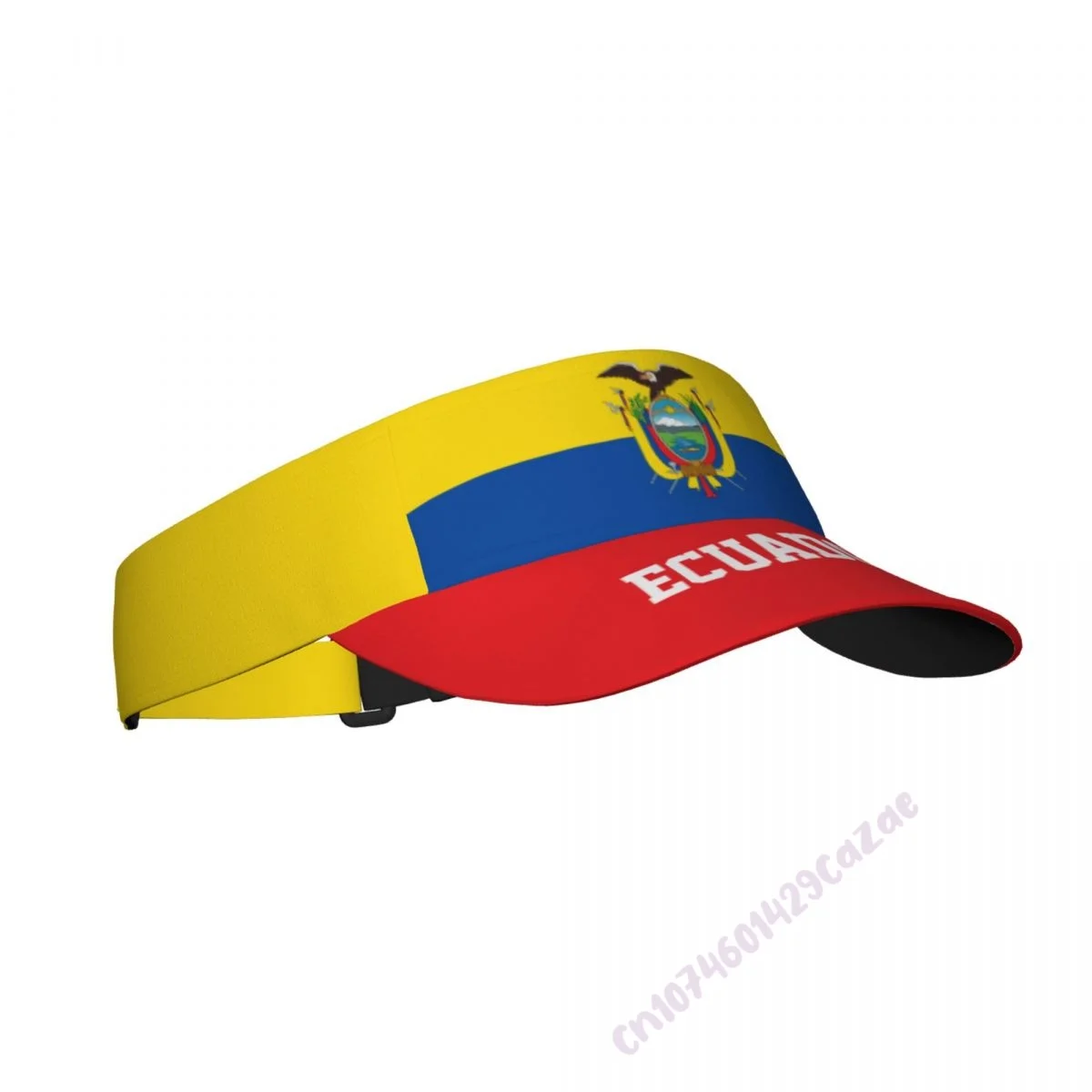 قبعة واقية من الشمس بعلم الإكوادور قابلة للتعديل وقابلة للتنفس للجنسين رياضية للشاطئ والجولف والتنس في الهواء الطلق