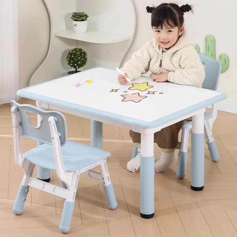 Student Desk Child Room Furniture Children's Kids Table Chair Study Classroom School Tables Set Elementary Small Childrens