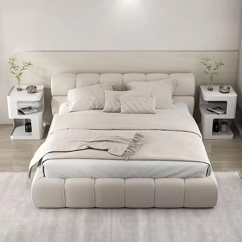 Zeitgenössischer schwarzer Nachttisch: Schlanker und minimalistischer Nachttisch für Schlafzimmer