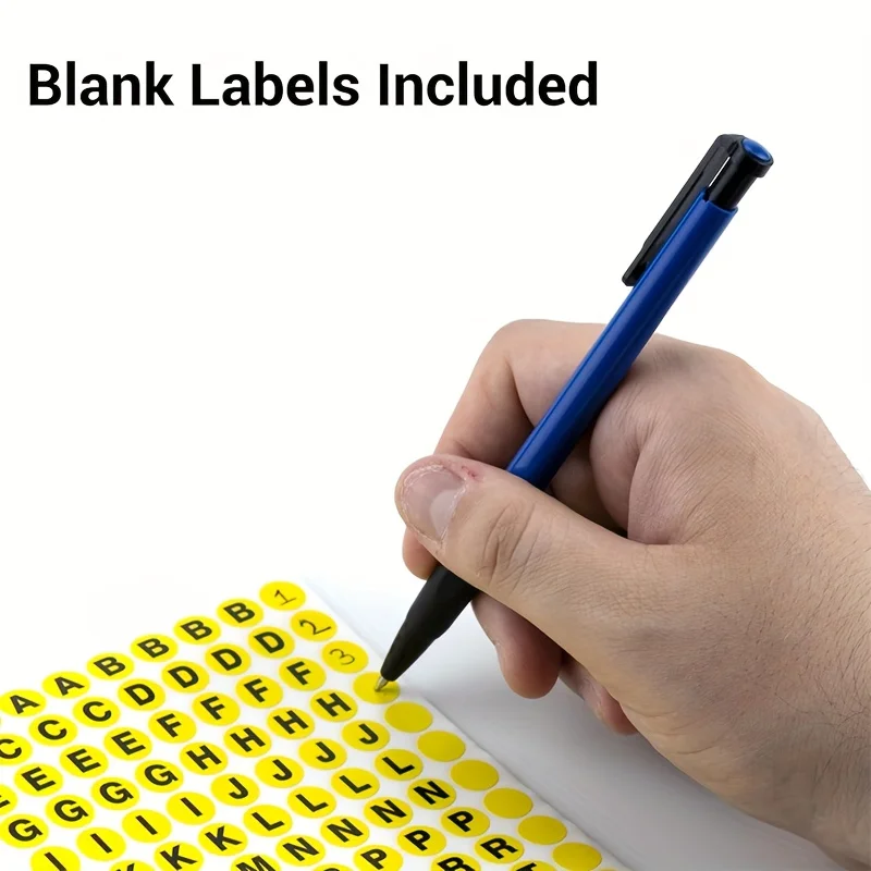 10 Sheets 1170pcs A to Z Round Self Adhesive Alphabet Stickers Labels Signs Multipurpose Small Letter Stickers