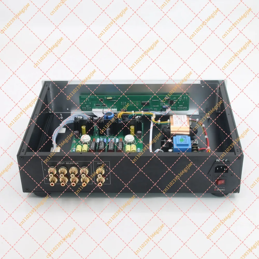 ECC82 Tube Stereo Preamplifier Board, High-End Remote Control Preamp DIY Kit