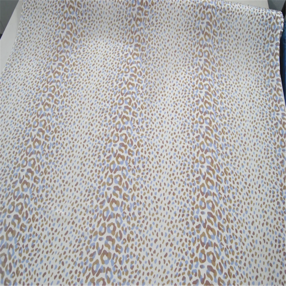 Popular Modern Style Leopard Print Silk Crepe De Chine Fabric with Comfortable Feeling Material for Nice Dress