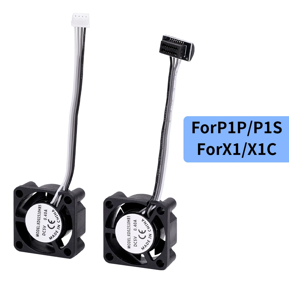 

Обновленный высококачественный охлаждающий вентилятор для Bambu Lab X1/P1 2510 5 В, высокоскоростные вентиляторы-кулер для бамбукового 3D-принтера X1 X1C P1S P1P Hotend