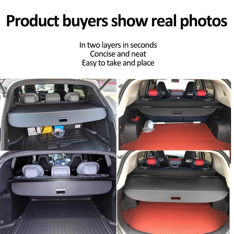 Car Trunk Curtain For Porsche Cayenne E2 92A 2011~2018 Luggage Storage Adjustable  Partition Protective Cover Auto Accessories