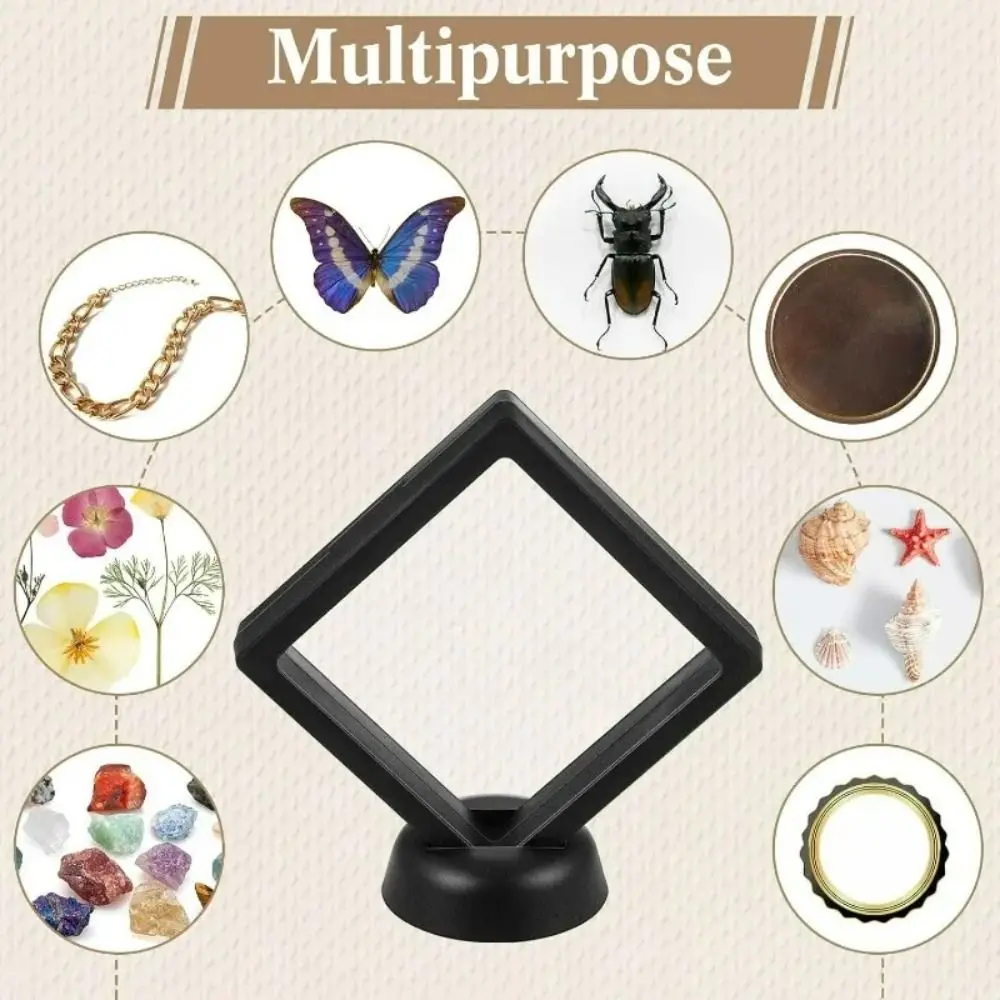 10Pcs Plastic Jewelry Storage Display Boxes Dustproof Anti-Tarnish PE Film Storage Box Transparent Visible Cover