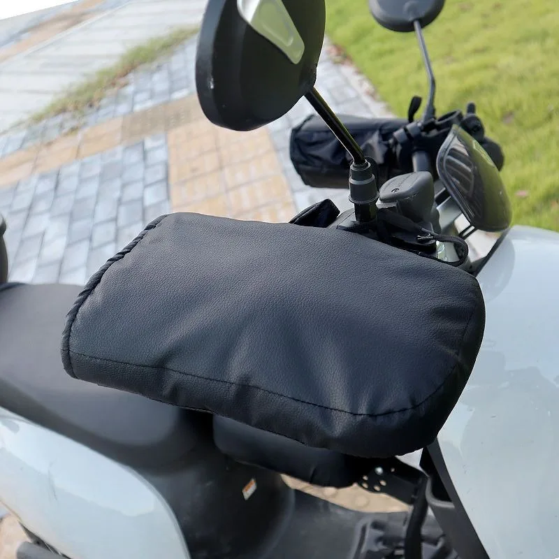

Motorcycle Handlebar Muffs Winter Equipment Mitts PU Warmer Gloves Waterproof Handmuffs Bicycle Cover Hand Covers Warmers