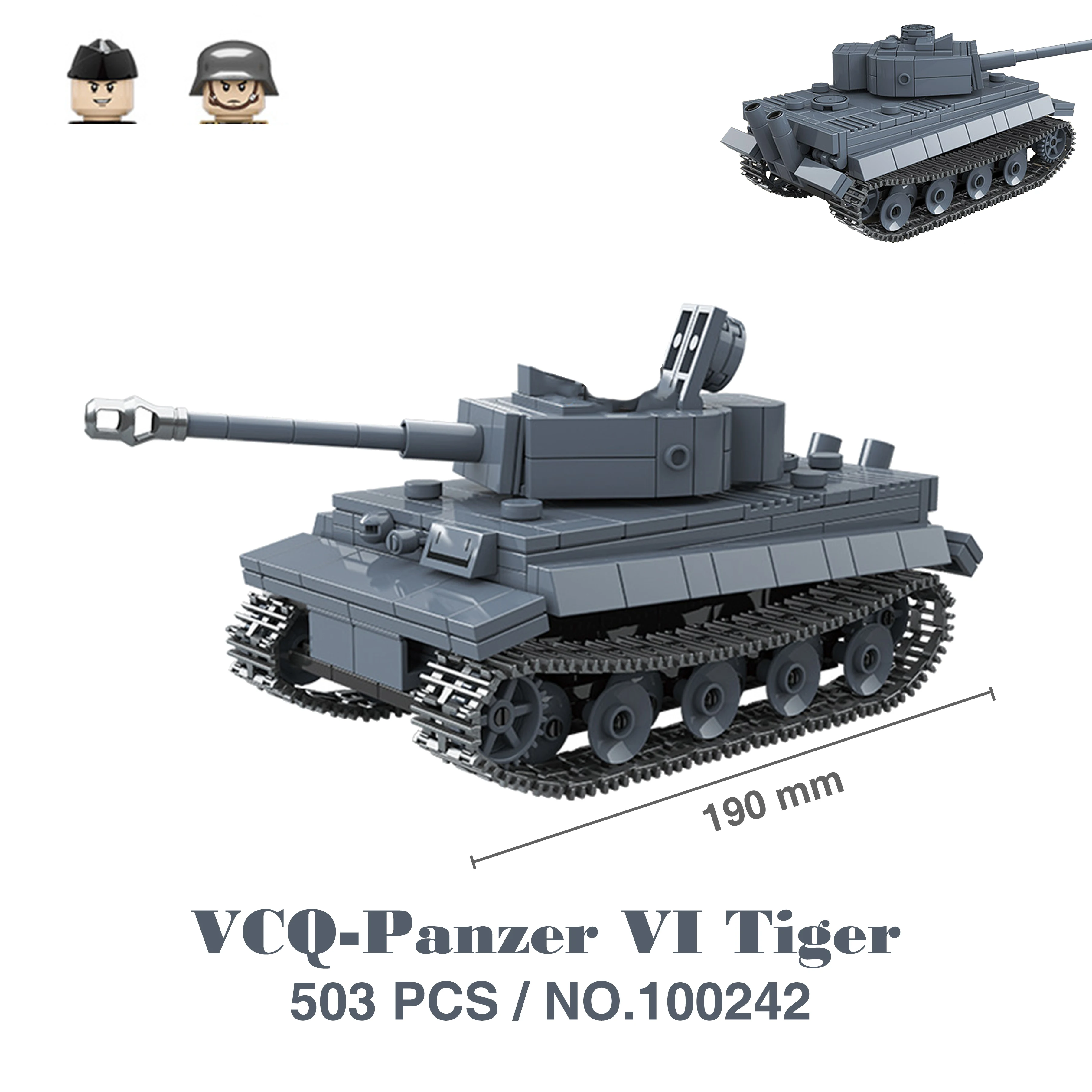 Militärpanzer Stuart SdKfz251 Panzer VI Sherman US Army Quan Guan WW2 Soldatenfigur Modellbausatz Bausteine Kinder Spielzeug