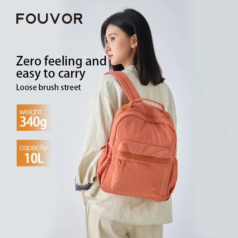 Fouvor Women's Large Capacity Backpack Multi-pocket Lightweight Laptop Bag 2026 Sports Travel College Student School Bag 3071-07