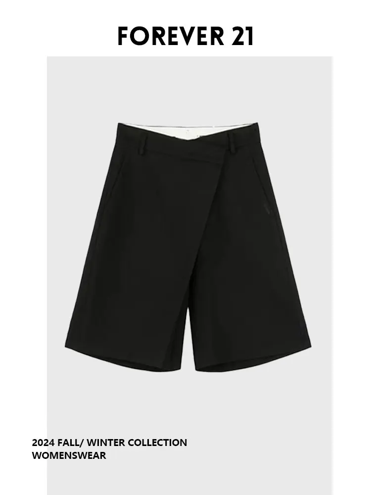 

Forever 2 Sli Bla Five-Point Pants Faionable Layering High Waist Mid-Calf Pants Autumn Winter plus Size Women's Jeans