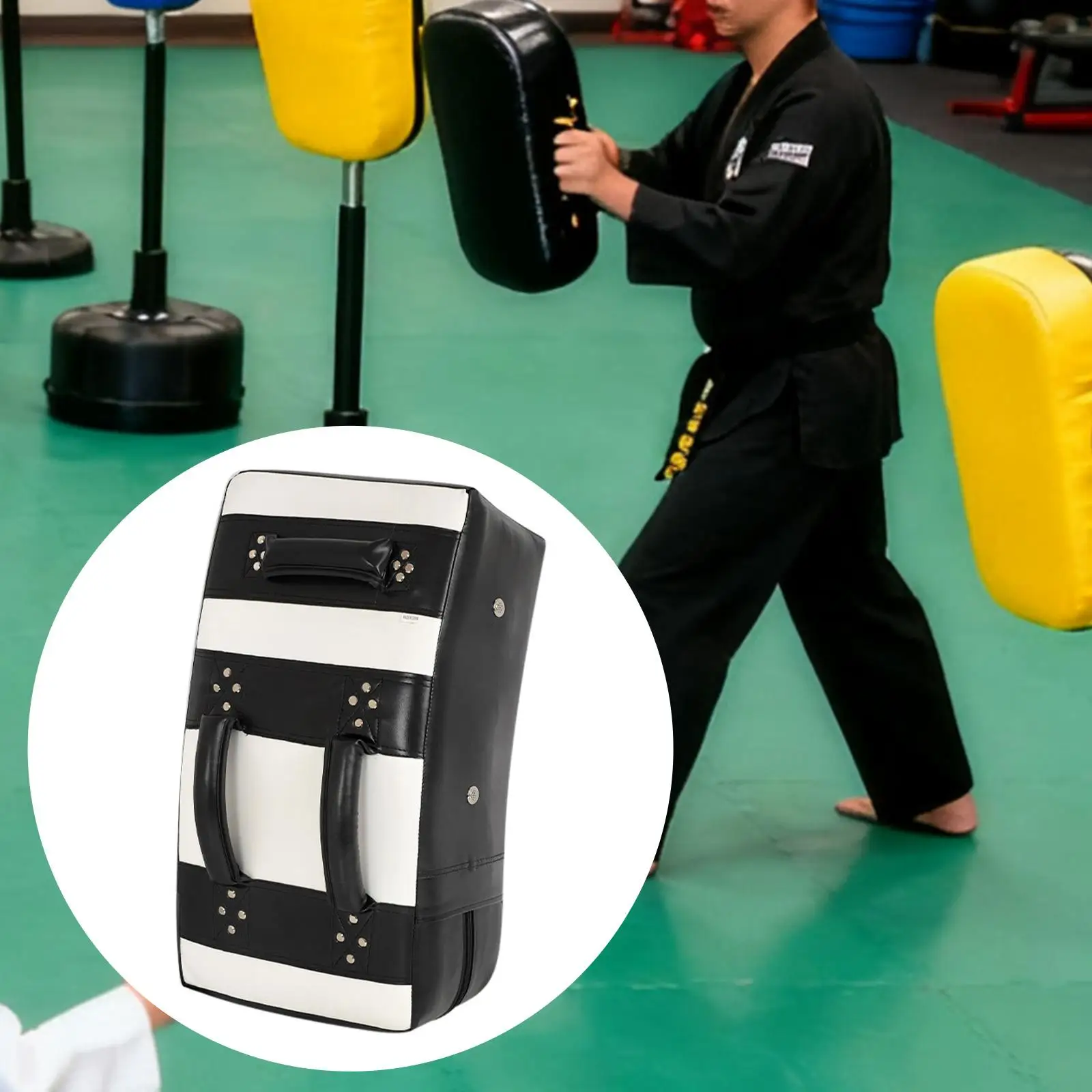 

Muay Thai Pad Zipper Foot, Knee and Elbow Target Kicking Punching Kickboxing Training Pad for Coaching Kick Boxing Mma